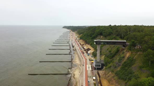 New observation tower on the promenade of Svetlogorsk