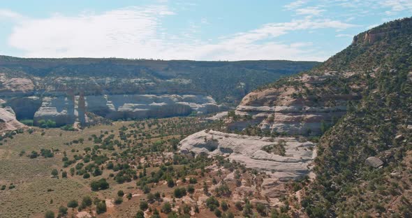 Panoramic View Arizona USA at Red Rock of Mountain Desert Landscape in Canyon