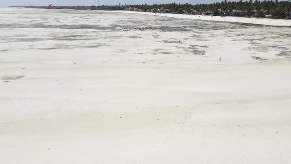 Zanzibar Tanzania  Low Tide in the Ocean Near the Shore