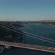 turkey istanbul bosphorus bridge aerial view and blue sky - VideoHive Item for Sale
