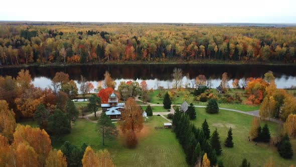 Golden Autumn In A Country Estate 26