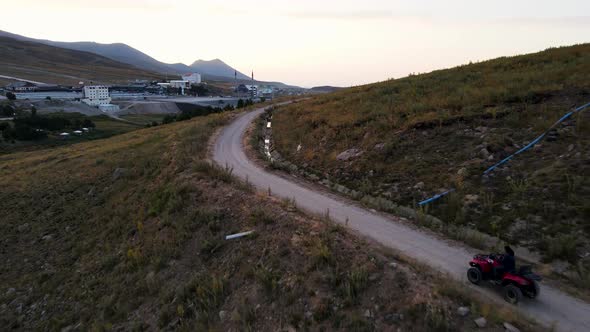 ATV Riding Attraction Overhead Aerial View