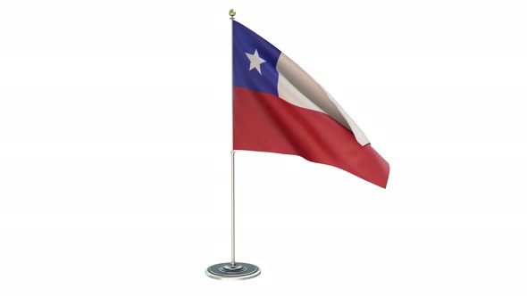 Chile Small Flag Pole Loops With Alpha alt