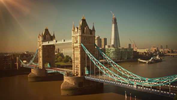 Time Lapse of the historic Tower Bridge in London England