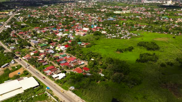 Road and Streets in the Town of Tacloban Philippines