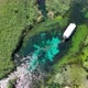 Aerial view of drone  'Azmak' river in the 'Akyaka' town - Gokova / Mugla - TURKEY - VideoHive Item for Sale