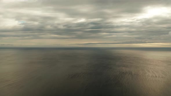 Cloudy Sky Over the Sea During Sunset.