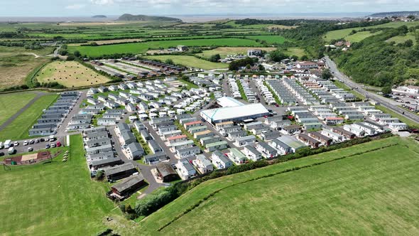Static Caravan Park in the UK Seen From The Air