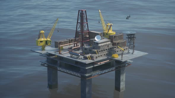 Oil Drilling Platform