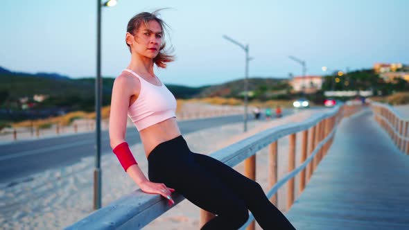 Athletic Woman Portrait Outdoor