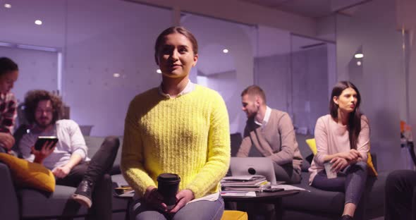 Portrait of a Young Businesswoman As a Team Leader Looking at Camera and Smiling