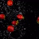 Strawberries Falling on Water - VideoHive Item for Sale