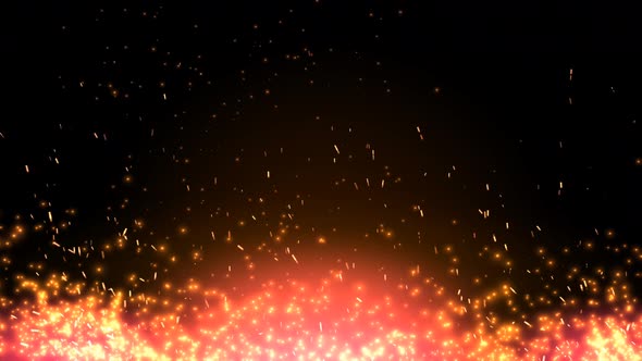 Fire Sparks Motion Loop Background