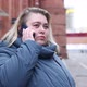 plus size woman talking on mobile phone outdoors - VideoHive Item for Sale