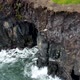 Aerial View of Rock and Foamy Sea at Madeira Portugal By Drone - VideoHive Item for Sale