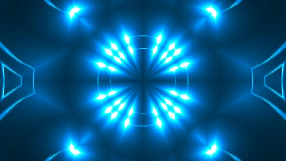 Blue Fractal Lights