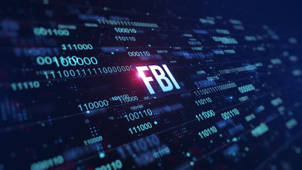 FBI Digital Binary Code Background