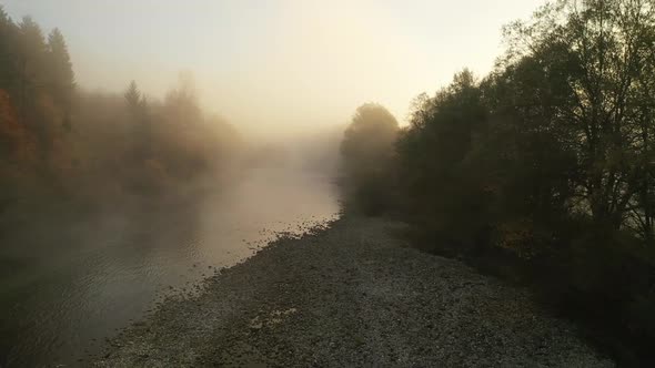 Autumn Sunrise by the river