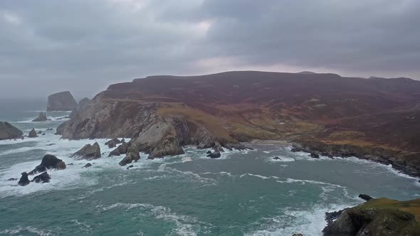 The Amazing Coastline at Port Between Ardara and Glencolumbkille in County Donegal - Ireland