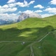 Dolomites Mountains with hiking paths and wooden cottages - VideoHive Item for Sale