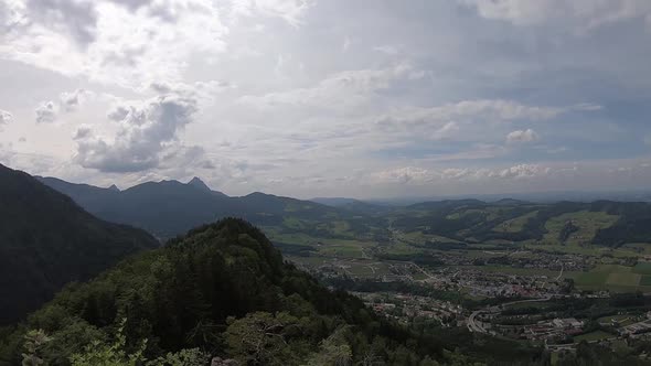 Time lapse with mountains