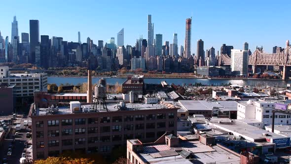 Rooftop Of Buildings In Lenox Hill With A View Of Hunter's Point South And East River In Long Island