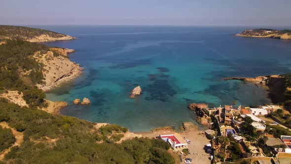 Cala Xarraca beach in Ibiza, Spain