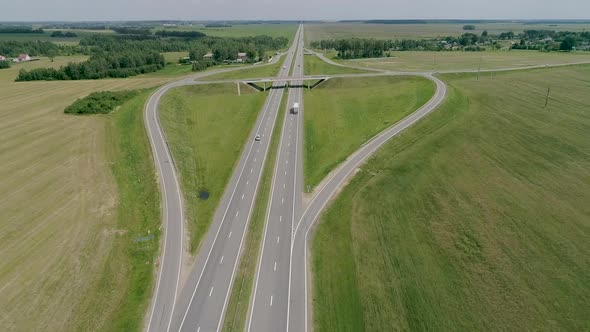 Traffic Interchange Four-lane Motorway alt