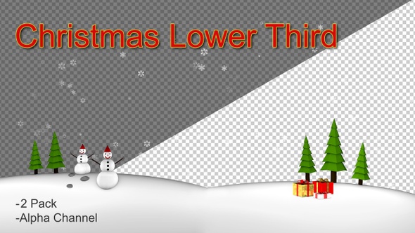 Christmas Lower Third 4k