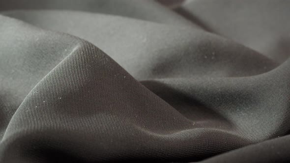 Black Silk Closeup Dark Satin Luxury Cloth Texture Background