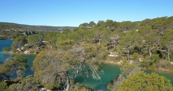 Lake Esparron, Alpes de Haute Provence, France