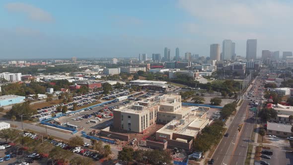 A hazy day in the city of Tampa Florida