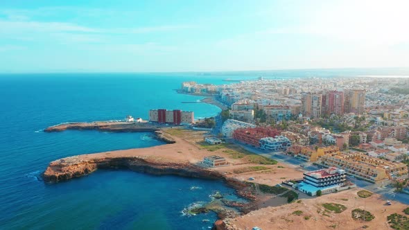 Aerial View of Beach and Costa Blanca 