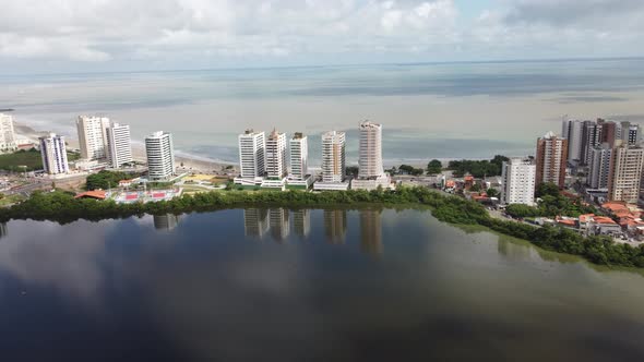 Sao Luis Maranhao at Northeast Brazil. Landmark of historic city.