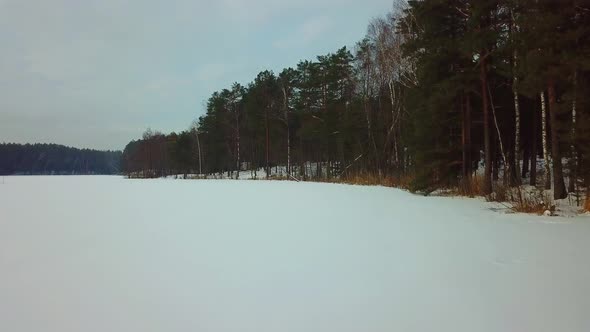 Winter Lake Streshno 