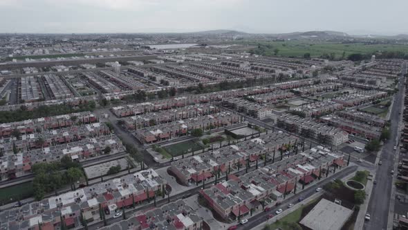 Aerial view of Arboledas ciudad Bajio neighborhood