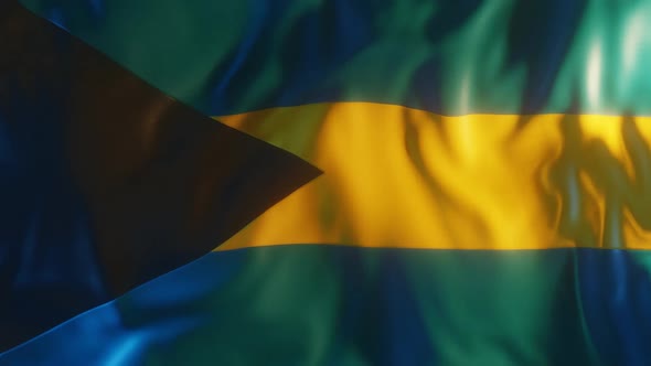 Bahamas Flag with Edge Bump