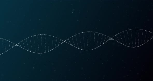 DNA structure against black background alt