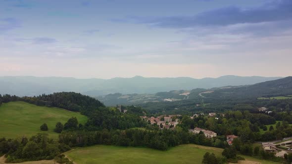 Beautiful Mountainous Landscape in Tuscany, Italy