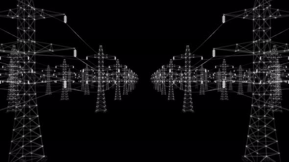 High Voltage Electric Towers Hologram alt