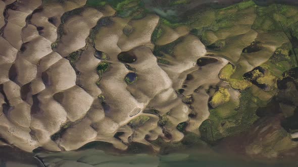 Aerial view of the Kaliganga river in Dhaka, Bangladesh.