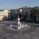 Aerial View of Independence Monument at Constitution Square Kharkov Ukraine Before War - VideoHive Item for Sale