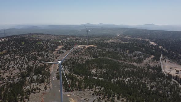 Stop Working Wind Turbine