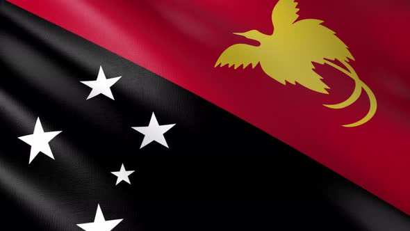 Flag of The Papua New Guinea