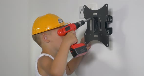 Little Workman with Electric Screwdriver