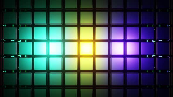 Cube Colored Wall Vj Loop Background HD