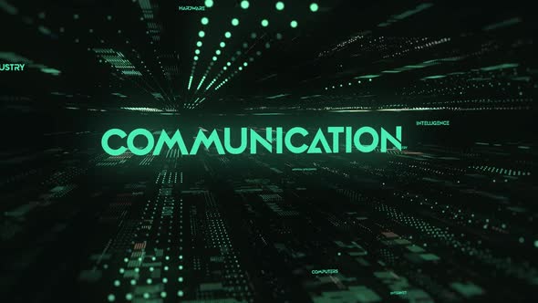 Sci Fi Digital Data Word Communication