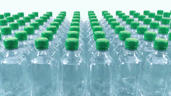 Bottled Water Set Out For Athletes Or Charity Event