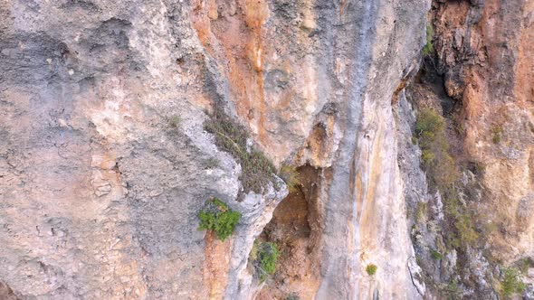 Natural Sandstone Rock Formation Close Up