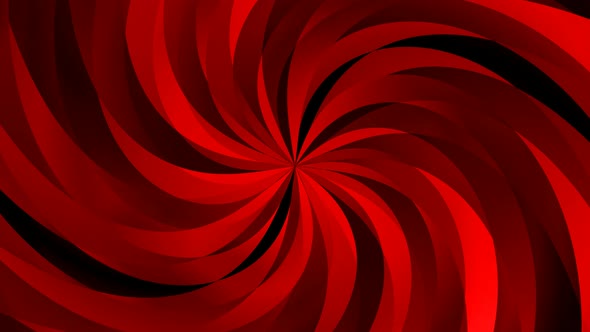 Red Color Background Twirl Flower Pattern Animation